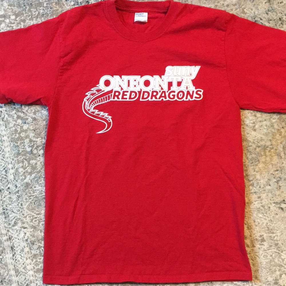 Suny Oneonta red dragons tee-shirt